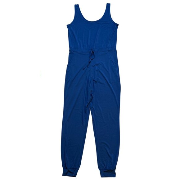 Commando Butter Tank Jumpsuit Navy Blue S Soft Stretchy Sleeveless Drawstring Wa - Picture 1 of 7